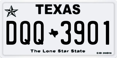 TX license plate DQQ3901