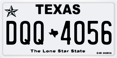 TX license plate DQQ4056