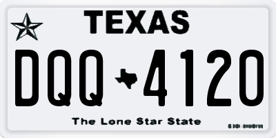 TX license plate DQQ4120