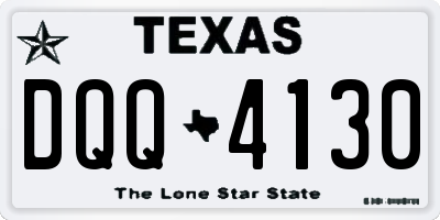 TX license plate DQQ4130