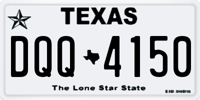 TX license plate DQQ4150