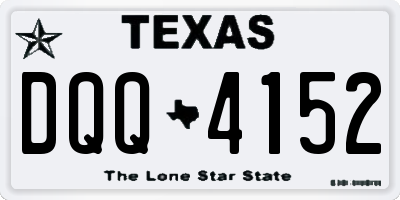 TX license plate DQQ4152