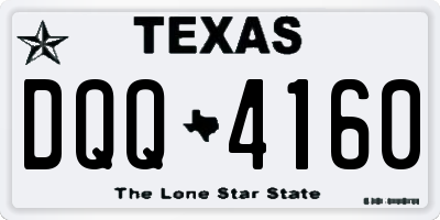 TX license plate DQQ4160