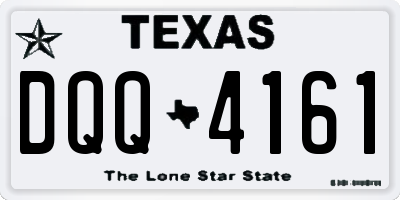 TX license plate DQQ4161