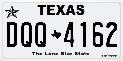 TX license plate DQQ4162