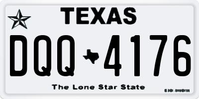 TX license plate DQQ4176