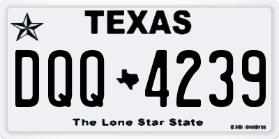 TX license plate DQQ4239