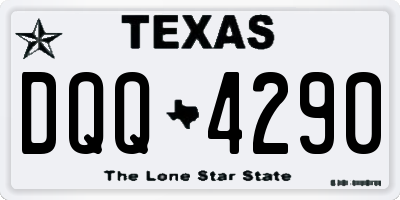 TX license plate DQQ4290