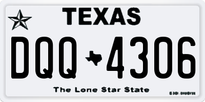 TX license plate DQQ4306