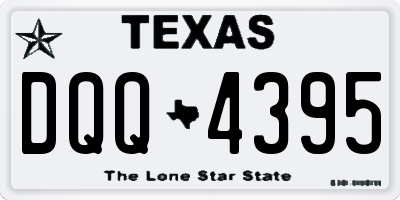 TX license plate DQQ4395