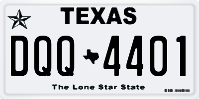 TX license plate DQQ4401