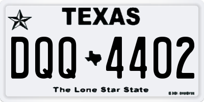 TX license plate DQQ4402