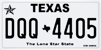TX license plate DQQ4405