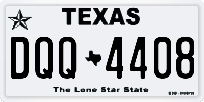 TX license plate DQQ4408