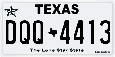 TX license plate DQQ4413