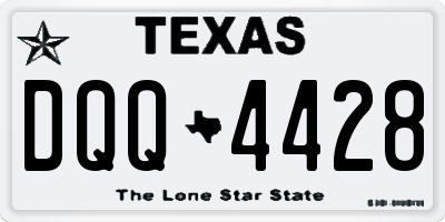 TX license plate DQQ4428