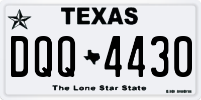 TX license plate DQQ4430