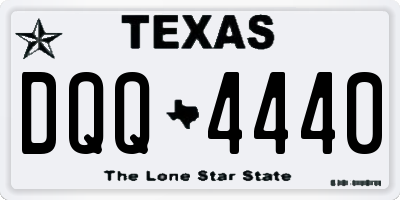 TX license plate DQQ4440