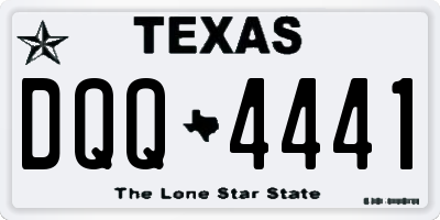 TX license plate DQQ4441