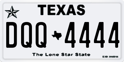 TX license plate DQQ4444