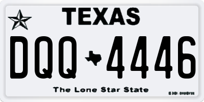 TX license plate DQQ4446