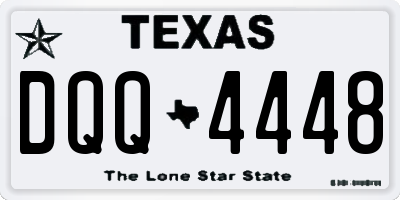 TX license plate DQQ4448