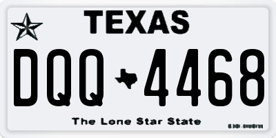 TX license plate DQQ4468