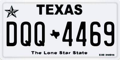 TX license plate DQQ4469
