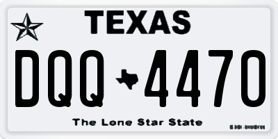 TX license plate DQQ4470