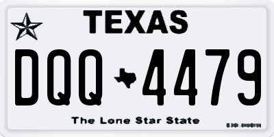 TX license plate DQQ4479