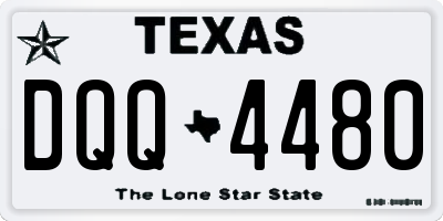 TX license plate DQQ4480