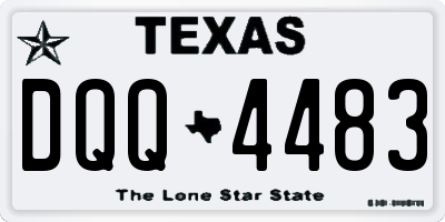 TX license plate DQQ4483