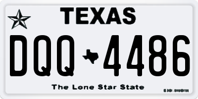 TX license plate DQQ4486