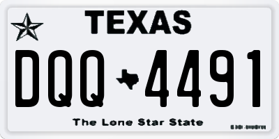 TX license plate DQQ4491