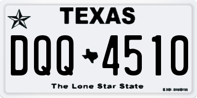 TX license plate DQQ4510