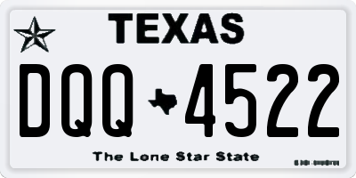 TX license plate DQQ4522
