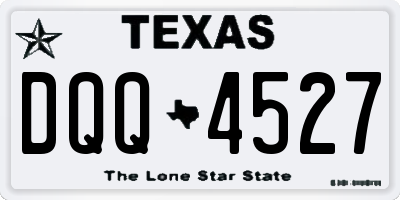 TX license plate DQQ4527
