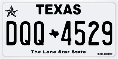 TX license plate DQQ4529