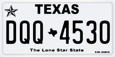 TX license plate DQQ4530