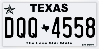 TX license plate DQQ4558