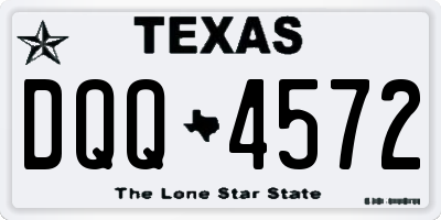 TX license plate DQQ4572