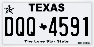 TX license plate DQQ4591