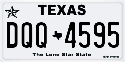 TX license plate DQQ4595