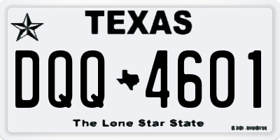 TX license plate DQQ4601