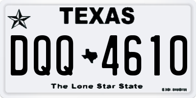 TX license plate DQQ4610