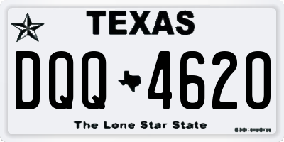 TX license plate DQQ4620