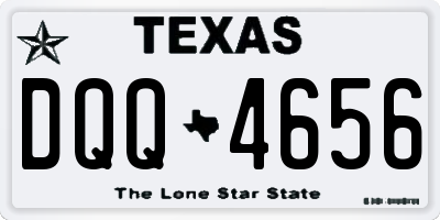 TX license plate DQQ4656
