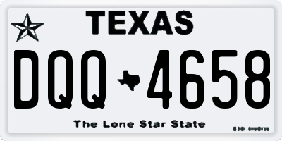 TX license plate DQQ4658