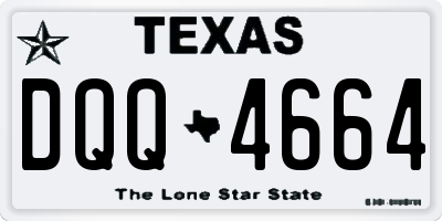 TX license plate DQQ4664