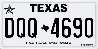 TX license plate DQQ4690